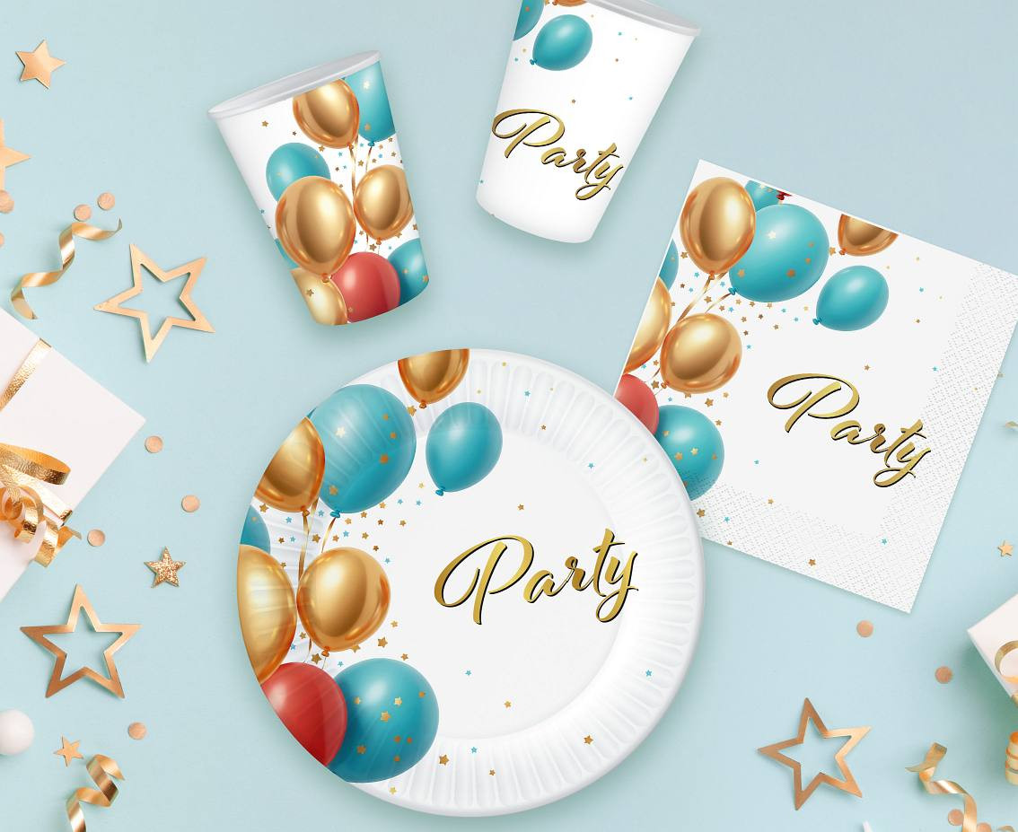 Paper plates Party, 18 cm, 6 pcs.